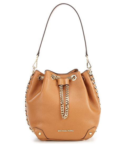 michael kors alanis|Alanis Small Pebbled Leather Bucket Bag .